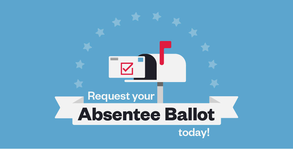 Absentee ballot tip graphic